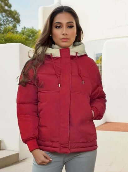 Women's Fleece-Lined Hooded Jacket