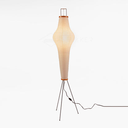 Elegant Paper Floor Lamp with Diffused Lighting