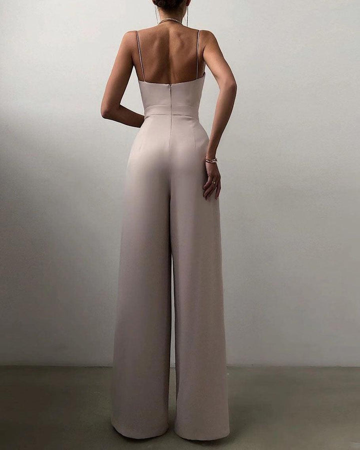 Women's Elegant High-Waist Jumpsuit