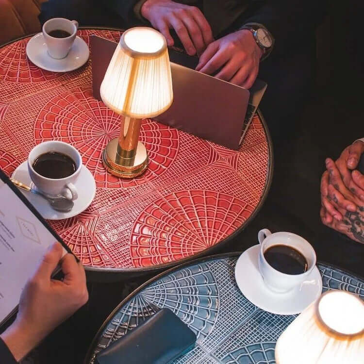 Cordless LED Metal Table Lamp