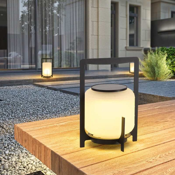 Solar Garden Lamp with Stainless Steel and Glass