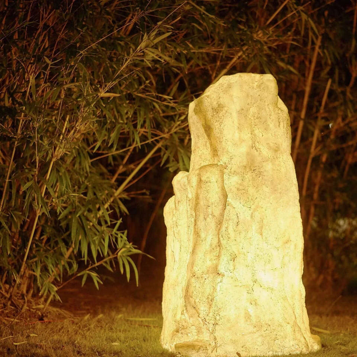 Stone Look Outdoor Lamp