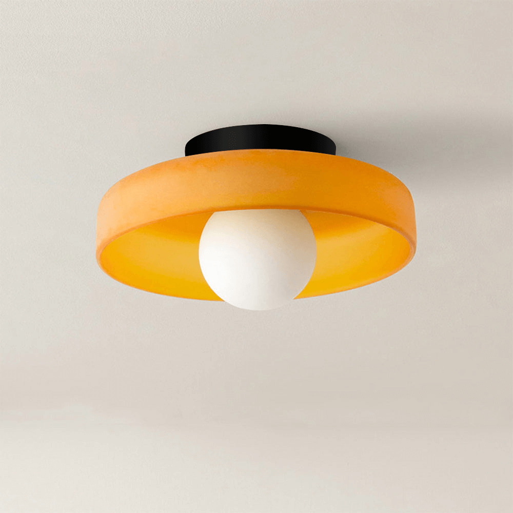 Modern Round Glass Ceiling Light Fixture