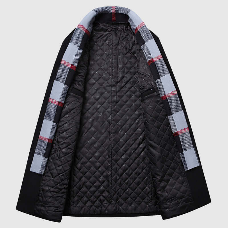 Men's Wool-Blend Shawl Collar Coat