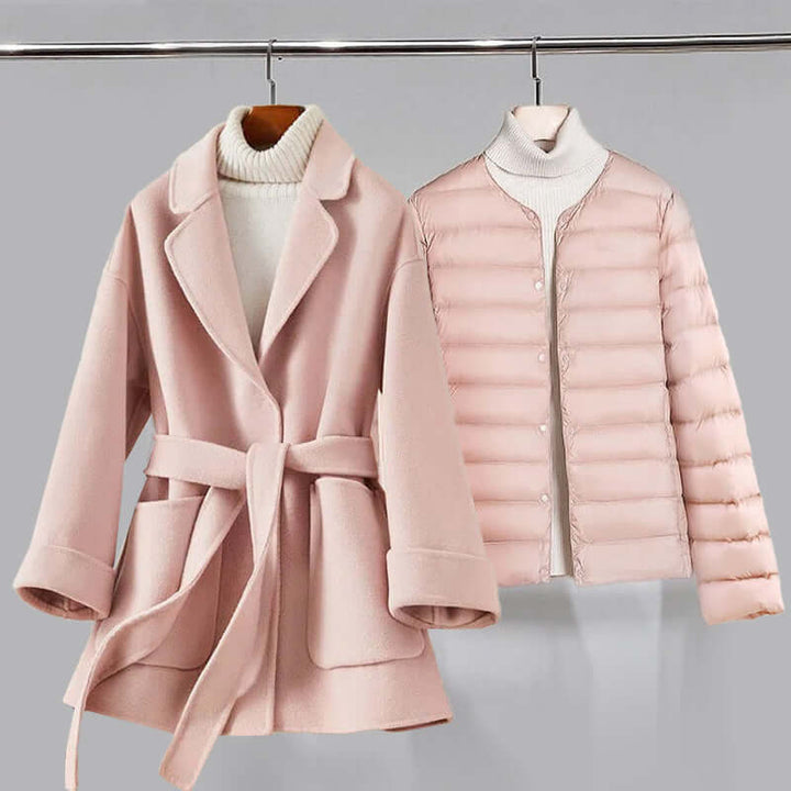 Women's Elegant White Duo Set