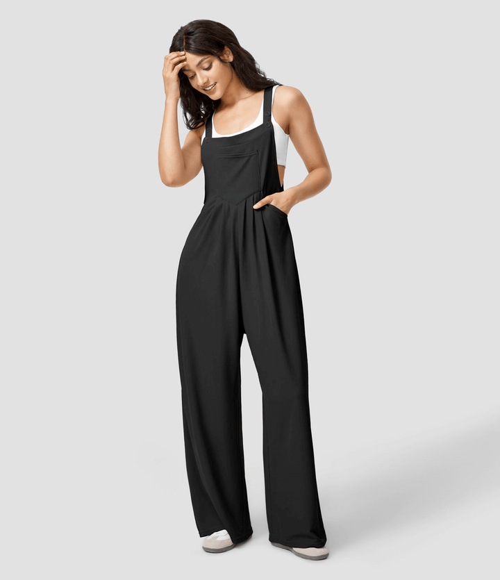 Women's Wide-Leg Overalls