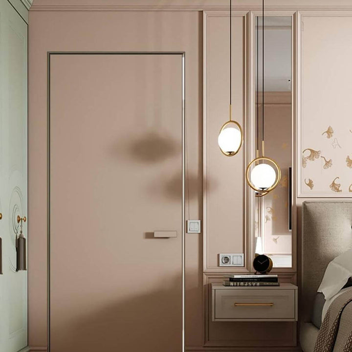 Modern Pendant Lamp with Metal & Glass