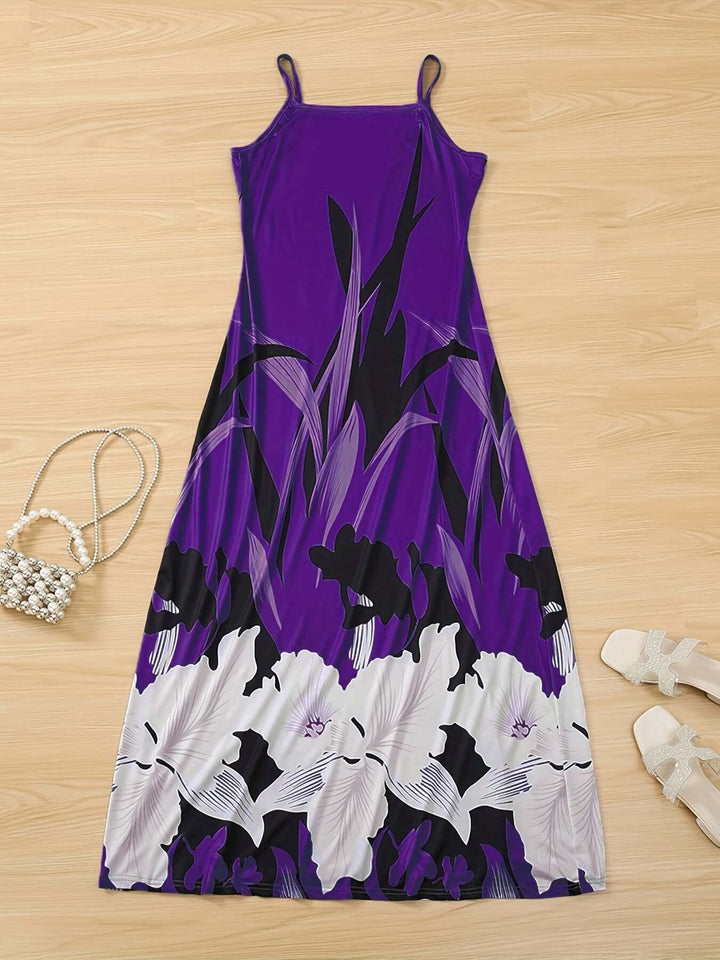 Floral Print Spaghetti Strap Dress for Women