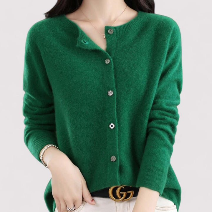 Women's Cashmere & Wool Open-Neck Cardigan