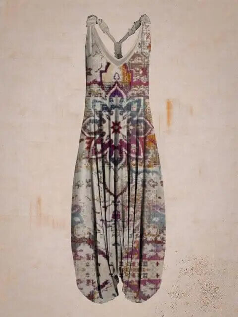 Women's Boho Sleeveless Jumpsuit