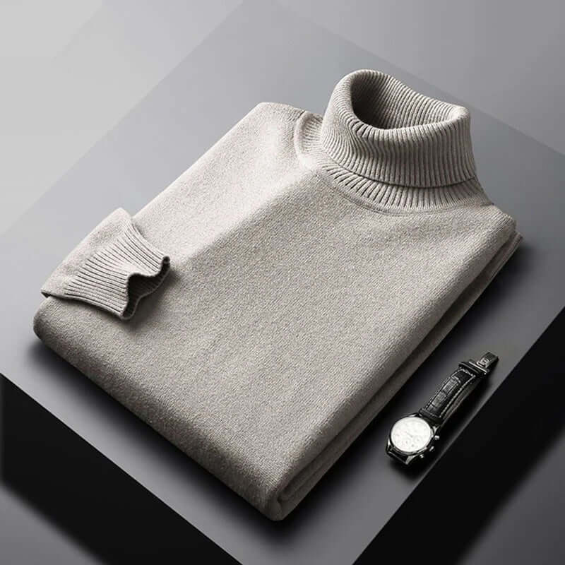 Men's Slim Fit Knitted Turtleneck Sweater
