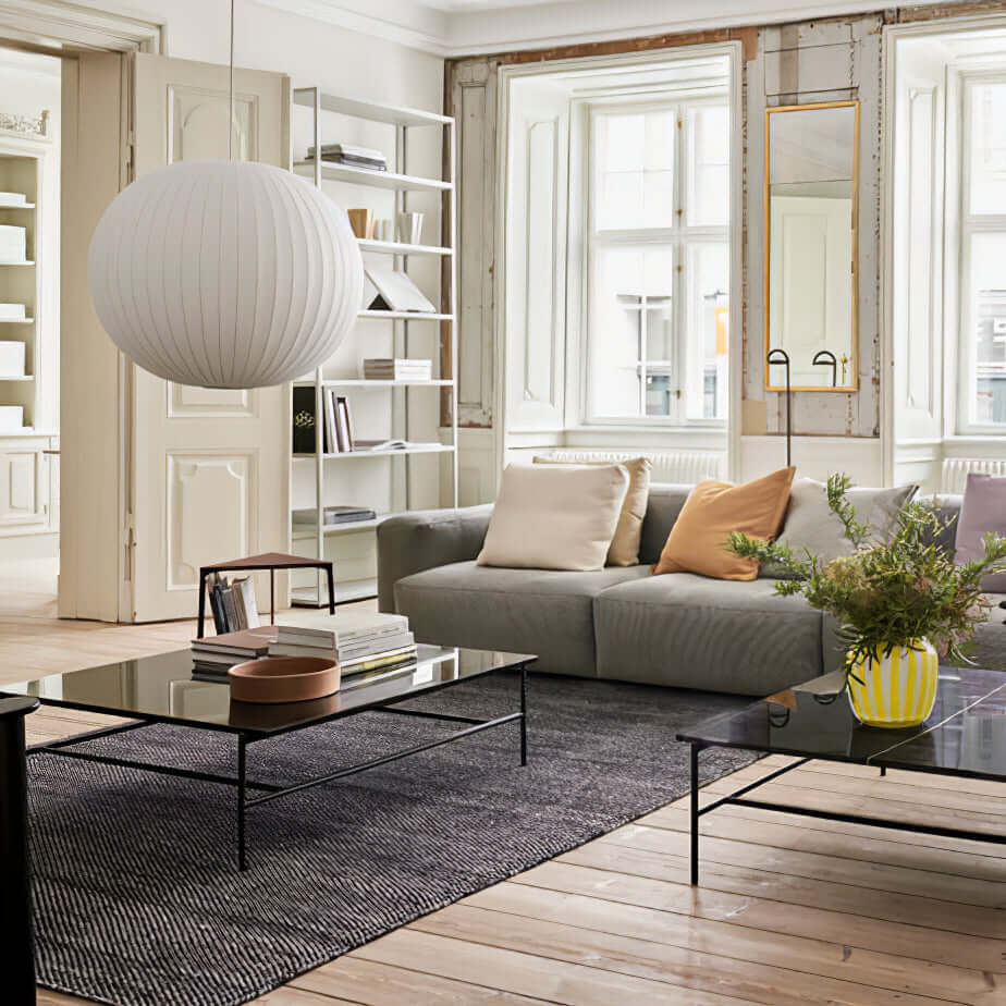 Nordic Style Pendant Lamp with Semi-Wood Finish