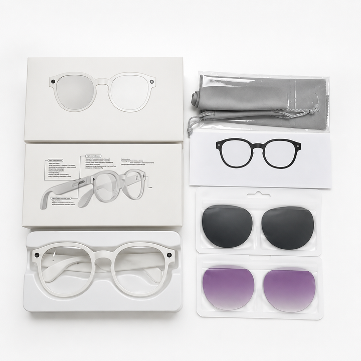 Unisex 4K Video Recording Surveillance Camera Glasses