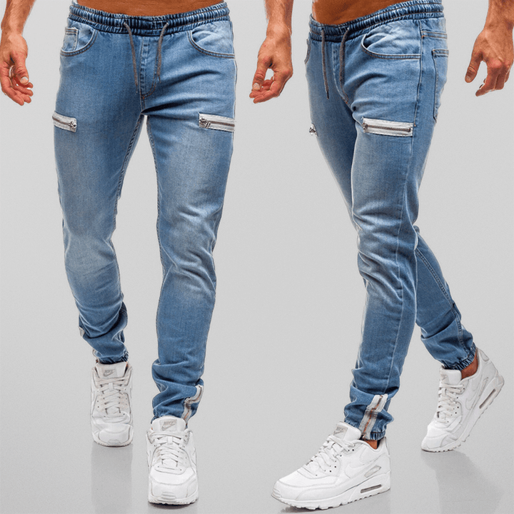 Men's Tapered Fit Stretch Denim Joggers
