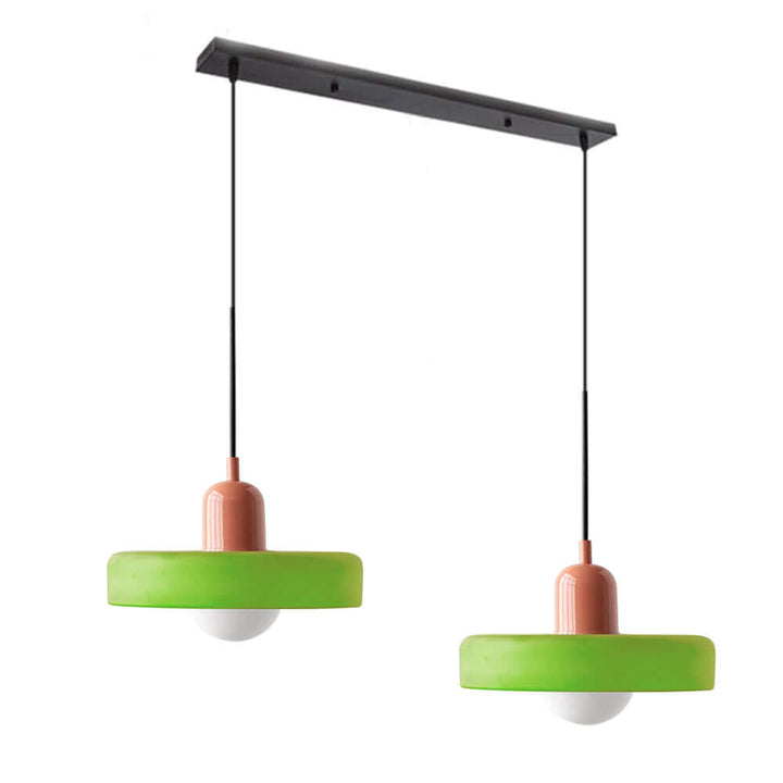 2 Heads Modern Glass Pendant Light