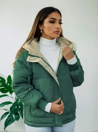 Women's Fleece-Lined Hooded Jacket