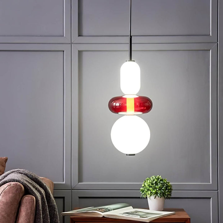 Colorful Glass Pendant Light - Modern Hanging Lamp