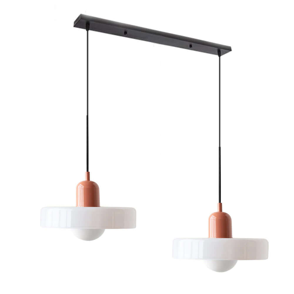 2 Heads Modern Glass Pendant Light