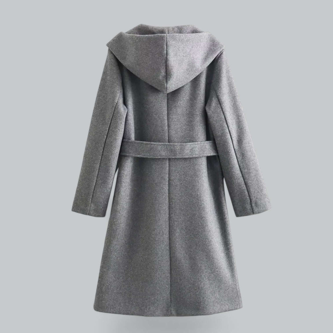 Women's Hooded Long Trench Coat