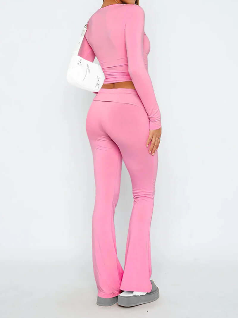 Women's Flared Stretch Trousers