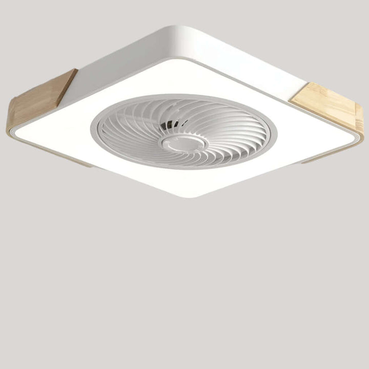 Modern Bladeless Ceiling Fan with LED Light & Remote