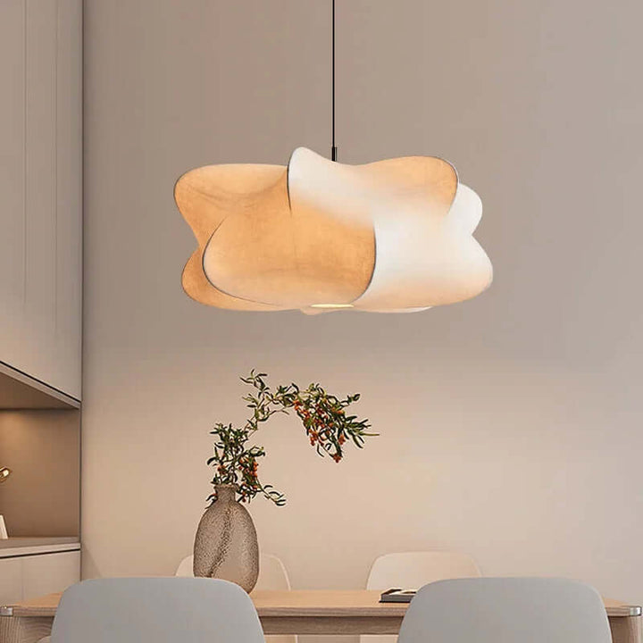 Silk Hanging Lamp, Pendant Light Fixture
