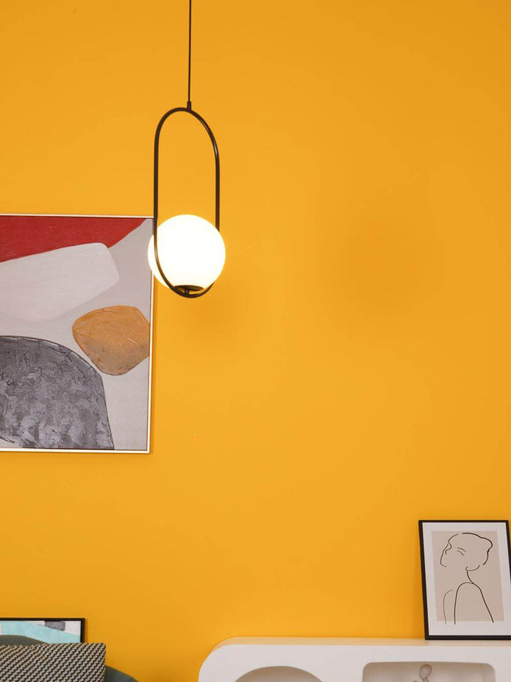 Modern Pendant Lamp with Metal & Glass
