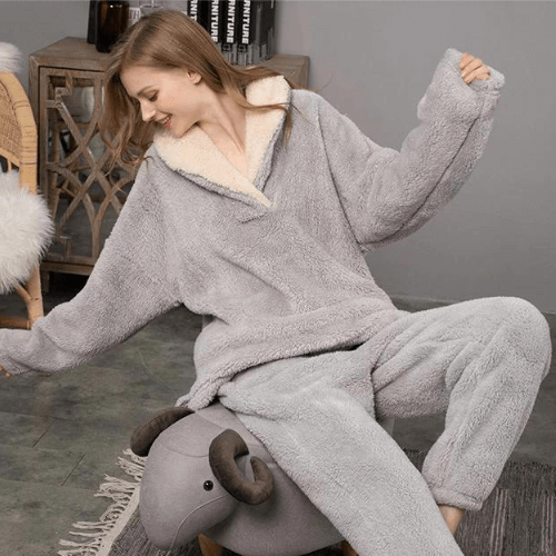 Women's Fleece Pyjama Set - Cosy Loungewear