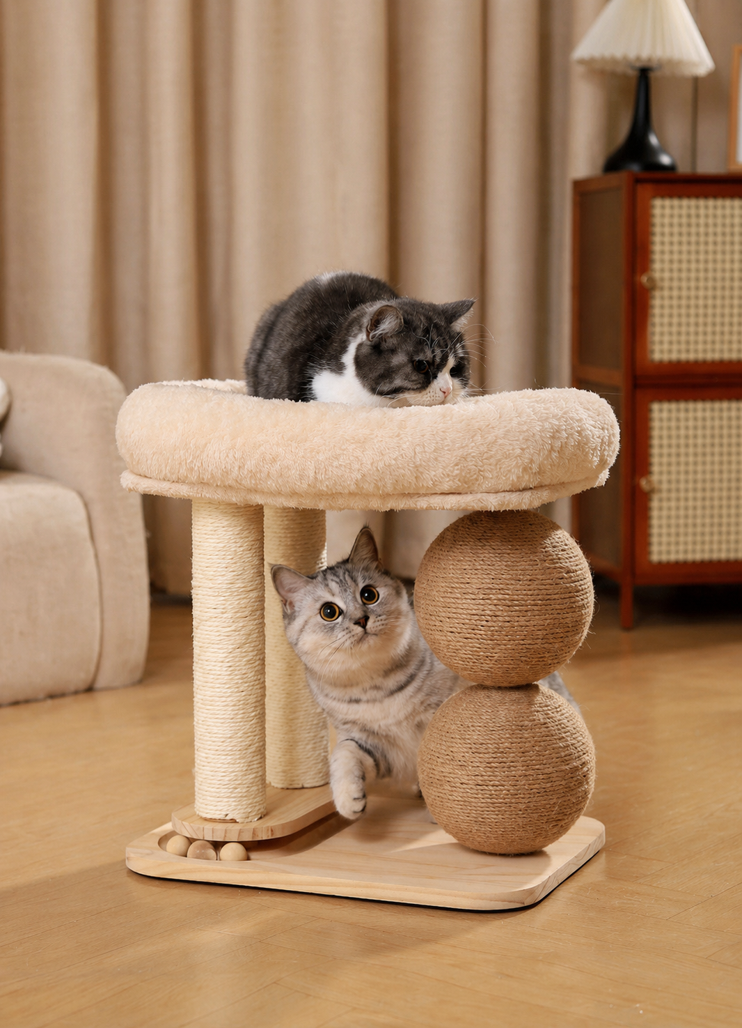 Durable Sisal Cat Scratching Ball Toy