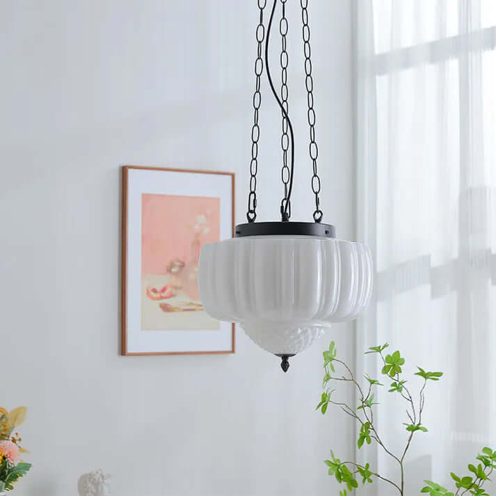 Modern White Pendant Light Fixture
