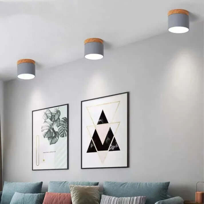 Modern Cylinder LED Ceiling Light for Hallways
