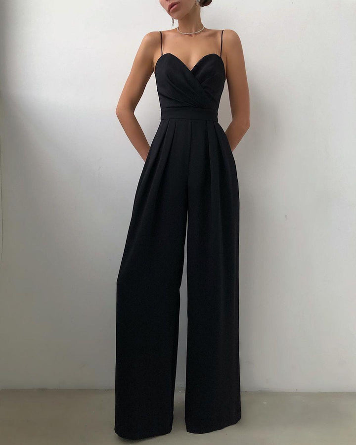Women's Elegant High-Waist Jumpsuit