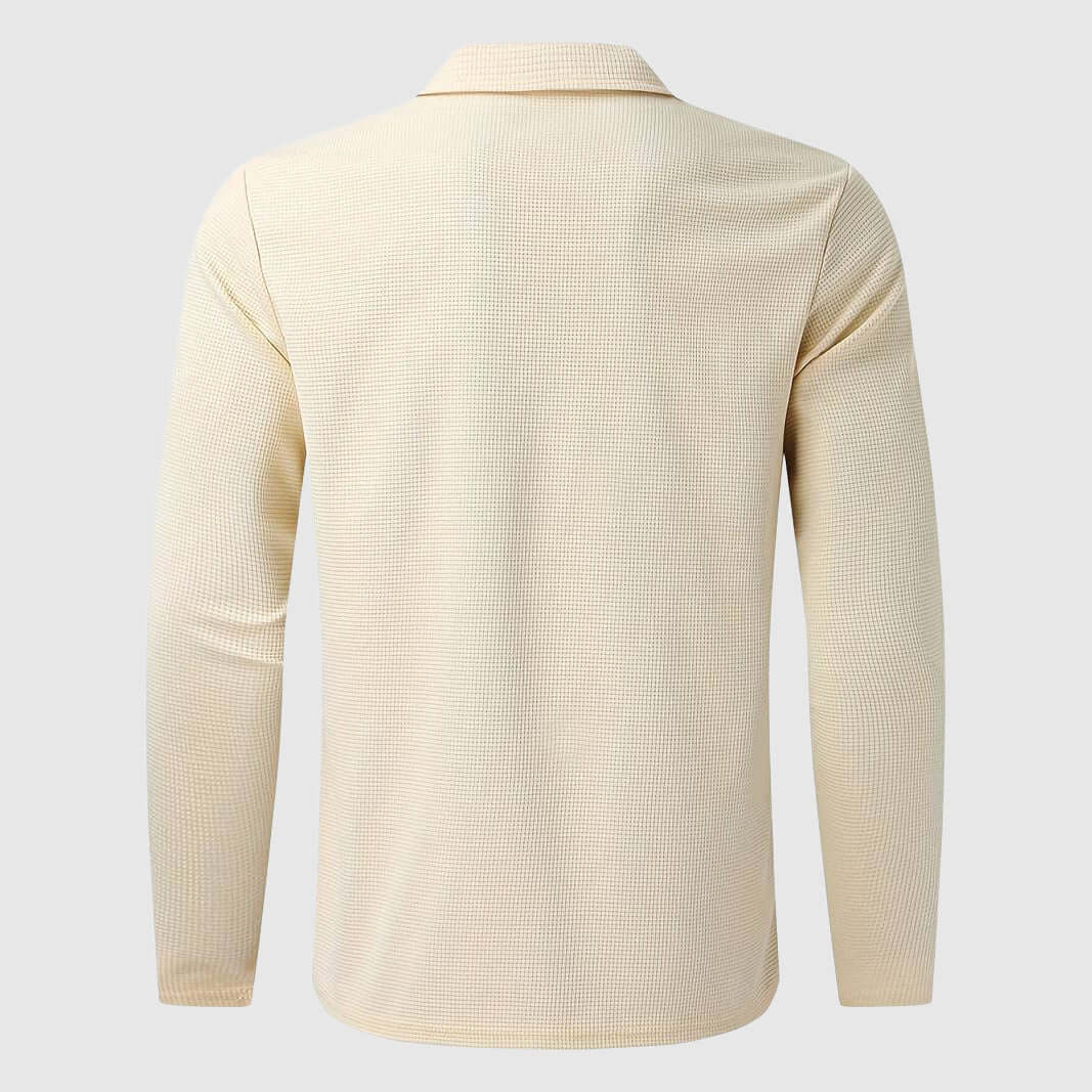 Men's Waffle Knit Zip-Up Jacket