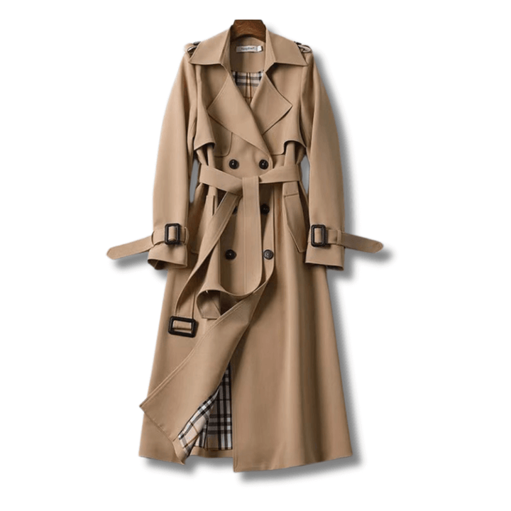 Women's Classic Double-Breasted Trench Coat