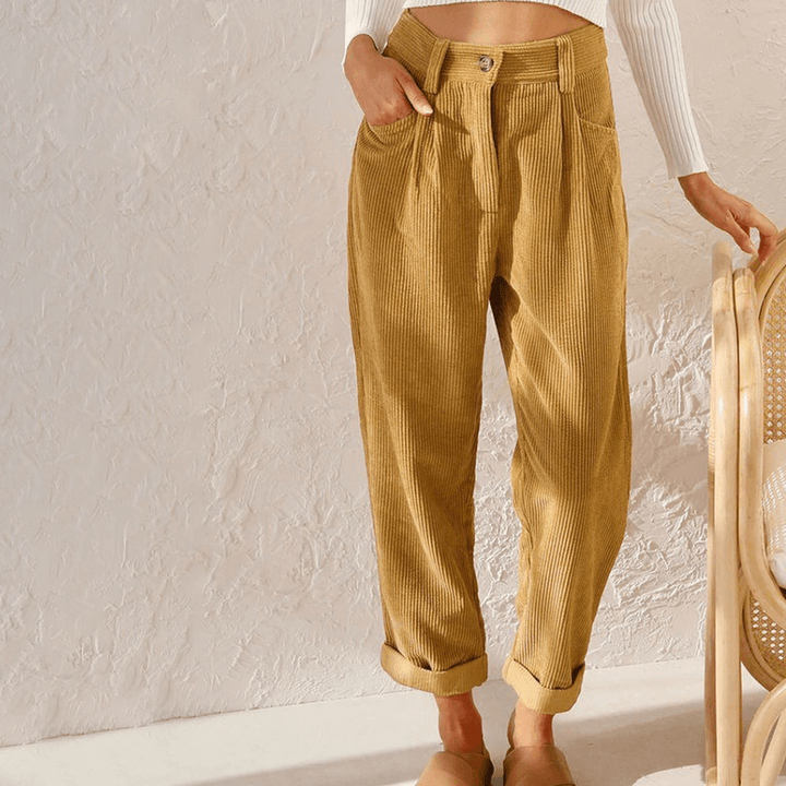 Women's Relaxed Fit Corduroy Trousers