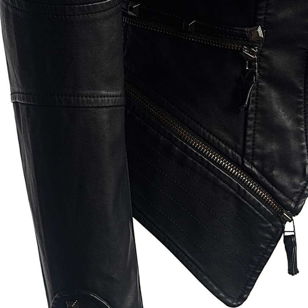 Women's Fitted Studded Biker Jacket