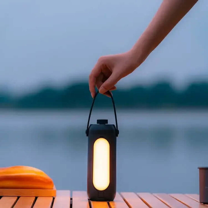 Portable LED Camping Lantern with Flashlight & SOS