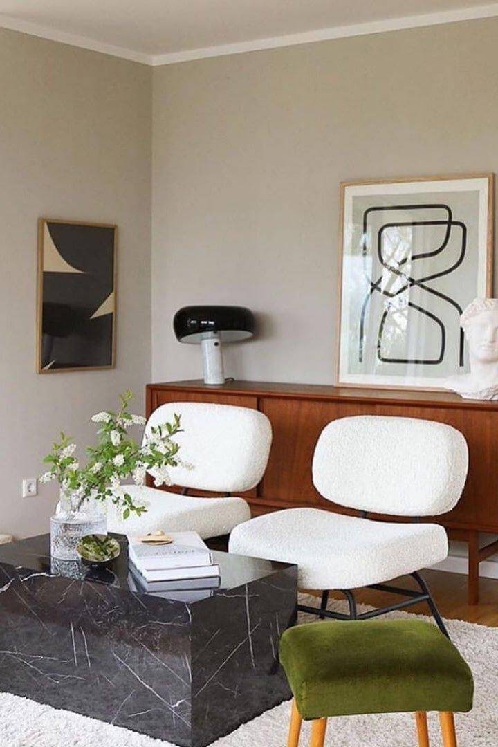 Carrara Marble Table Lamp with Glazed Metal Reflector