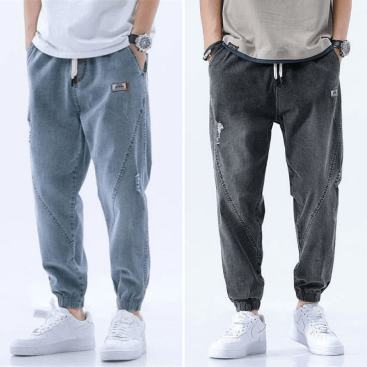 Men's Cool Elastic Casual Trousers