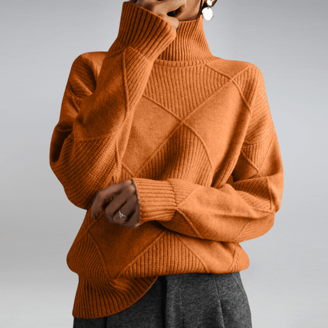 Cashmere Turtleneck Relaxed Fit Sweater