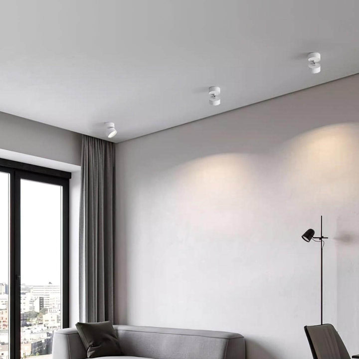 Adjustable LED Ceiling Spotlight Fixture, Warm White, 10cm
