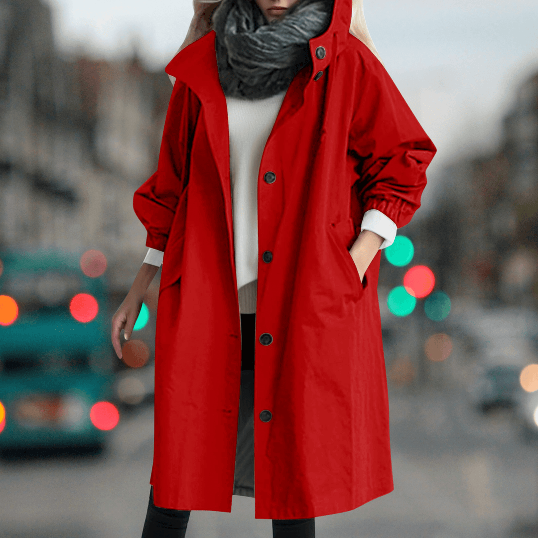 Women's Waterproof Teddy Lined Trench Coat