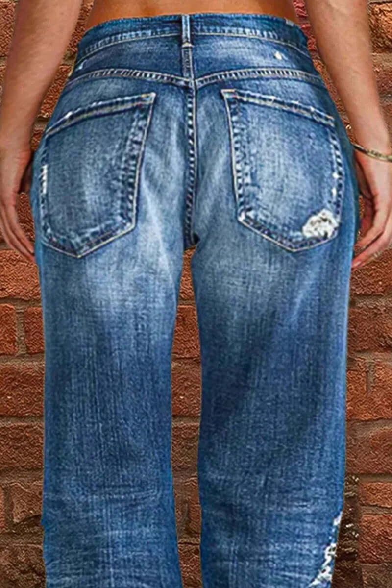 Women's Straight Leg Casual Jeans