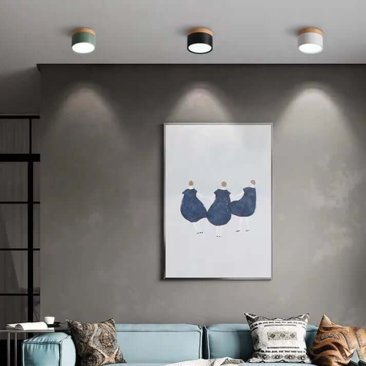 Modern Cylinder LED Ceiling Light for Hallways