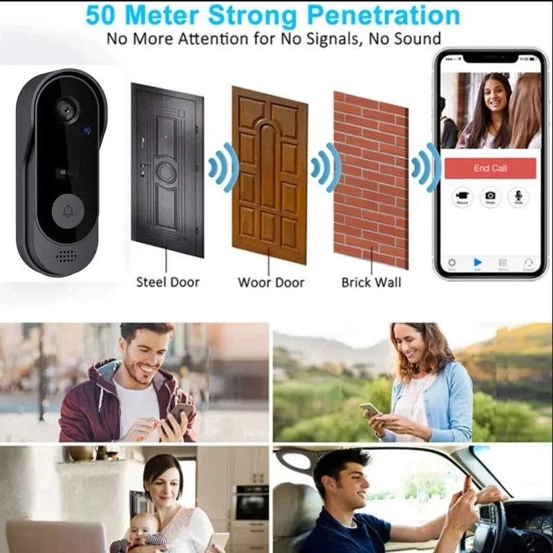 Smart Video Doorbell with Long Battery & HD Camera