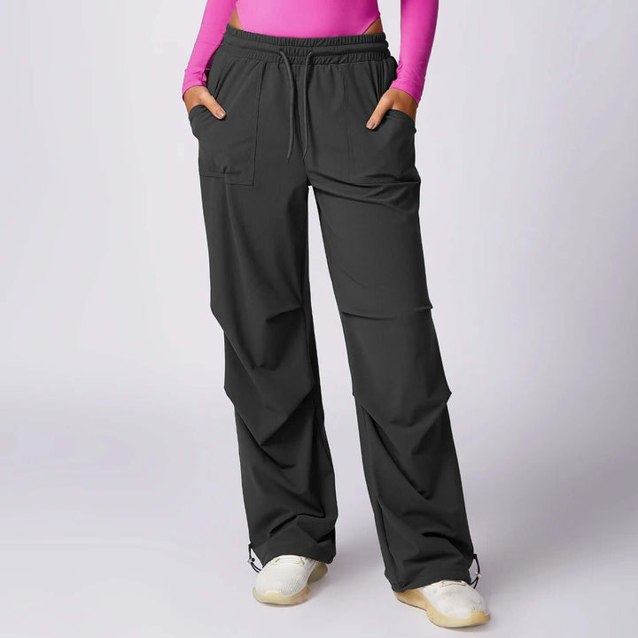 Women's Wide-Leg Trousers with Elastic Waistband