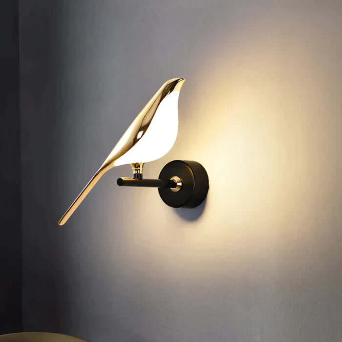 Modern Bird Wall Light with Magnetic Feature