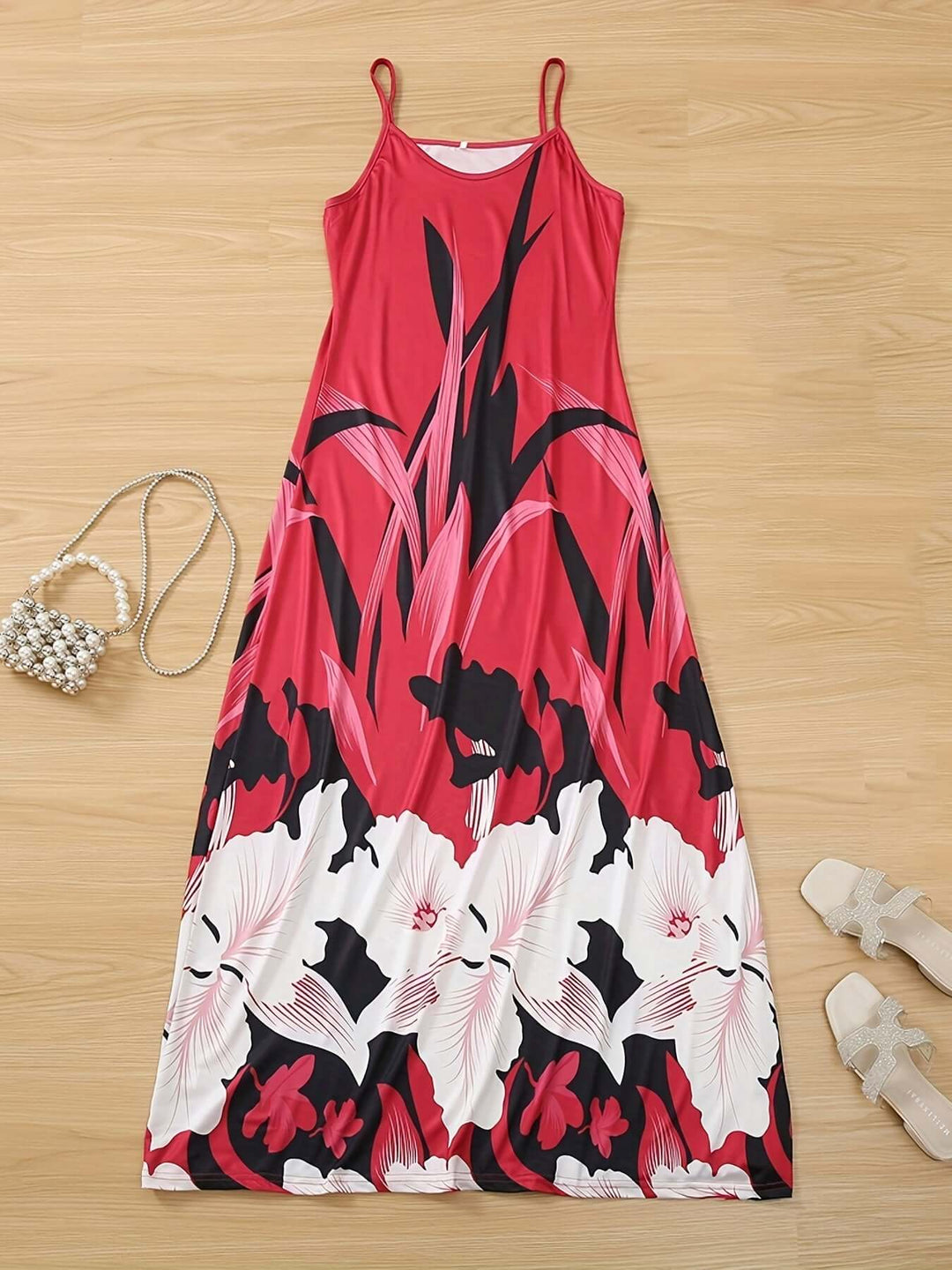 Floral Print Spaghetti Strap Dress for Women