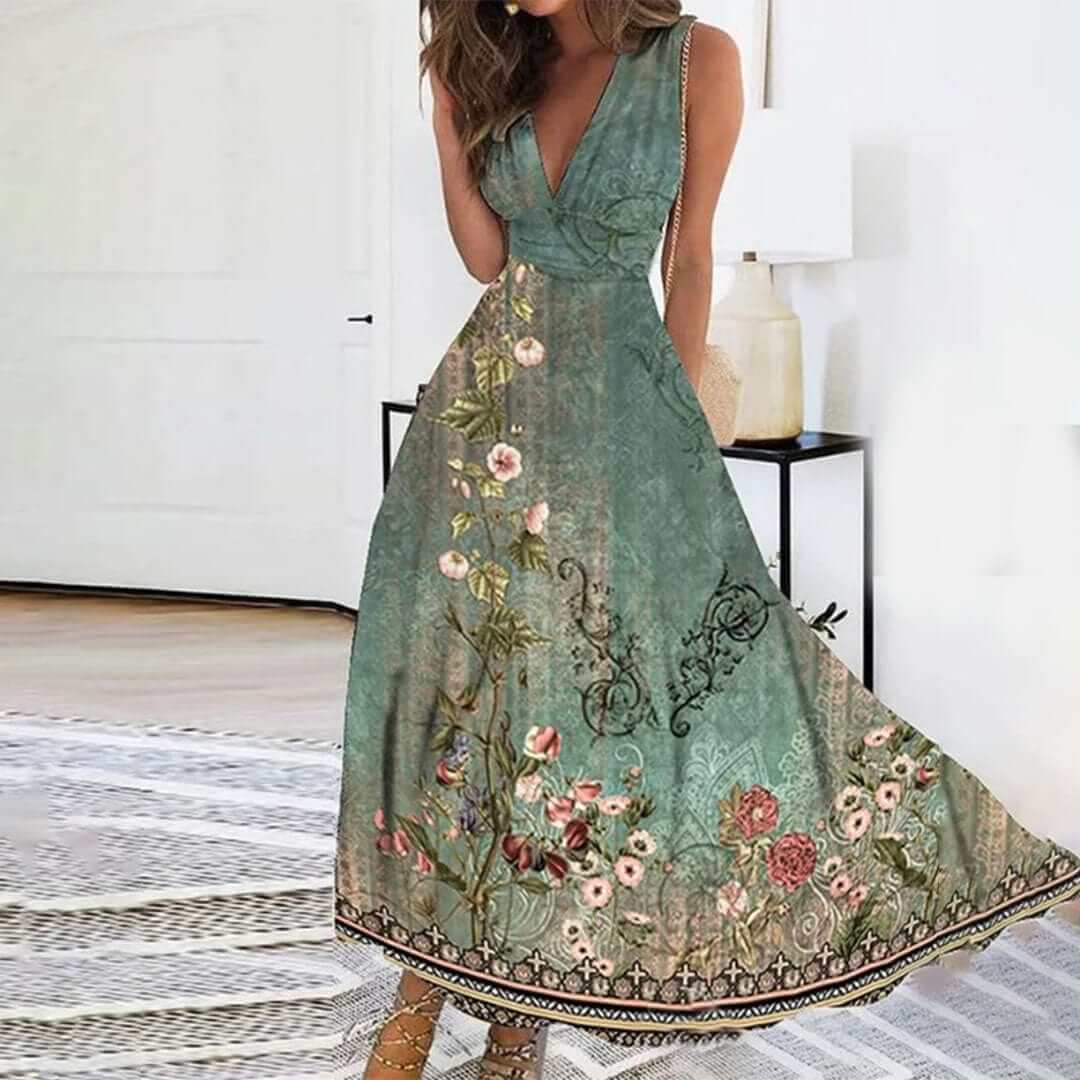 Floral Dress - Elegant and Comfortable