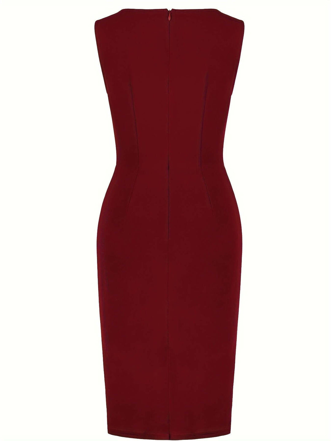 Asymmetrical Hem Pencil Dress